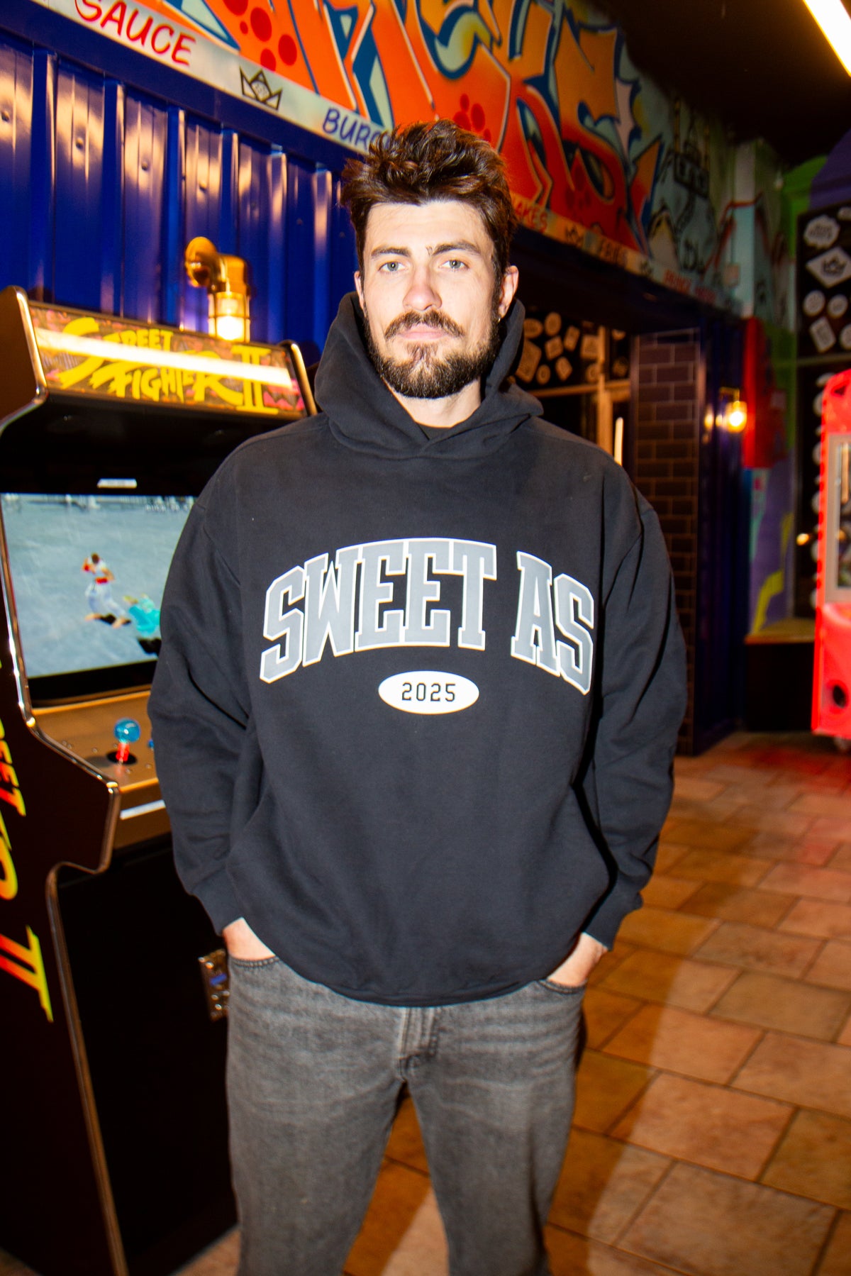 COLLEGE HOODIE BLACK
