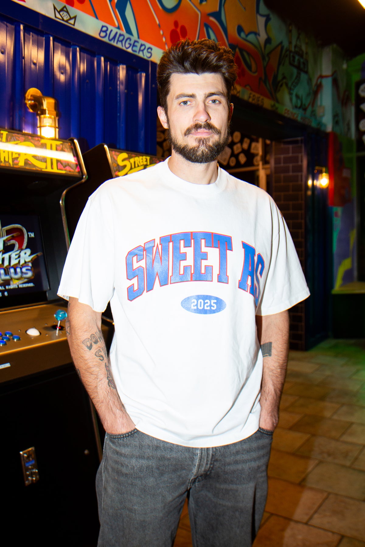 COLLEGE TSHIRT WHITE